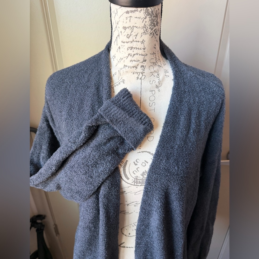 Barefoot Dreams CozyChic Lite Ribbed Cuff Coastline Cardigan - Picture 4 of 10